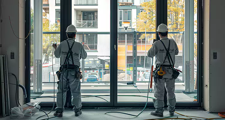Patio Door Glass Replacement with Built-In Blinds in Tallahassee, FL